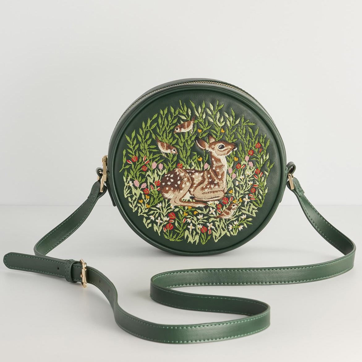 Forest Fawn Round Saddle Bag