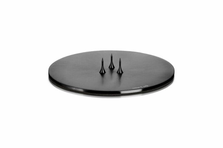 Matte Black Candle Plate