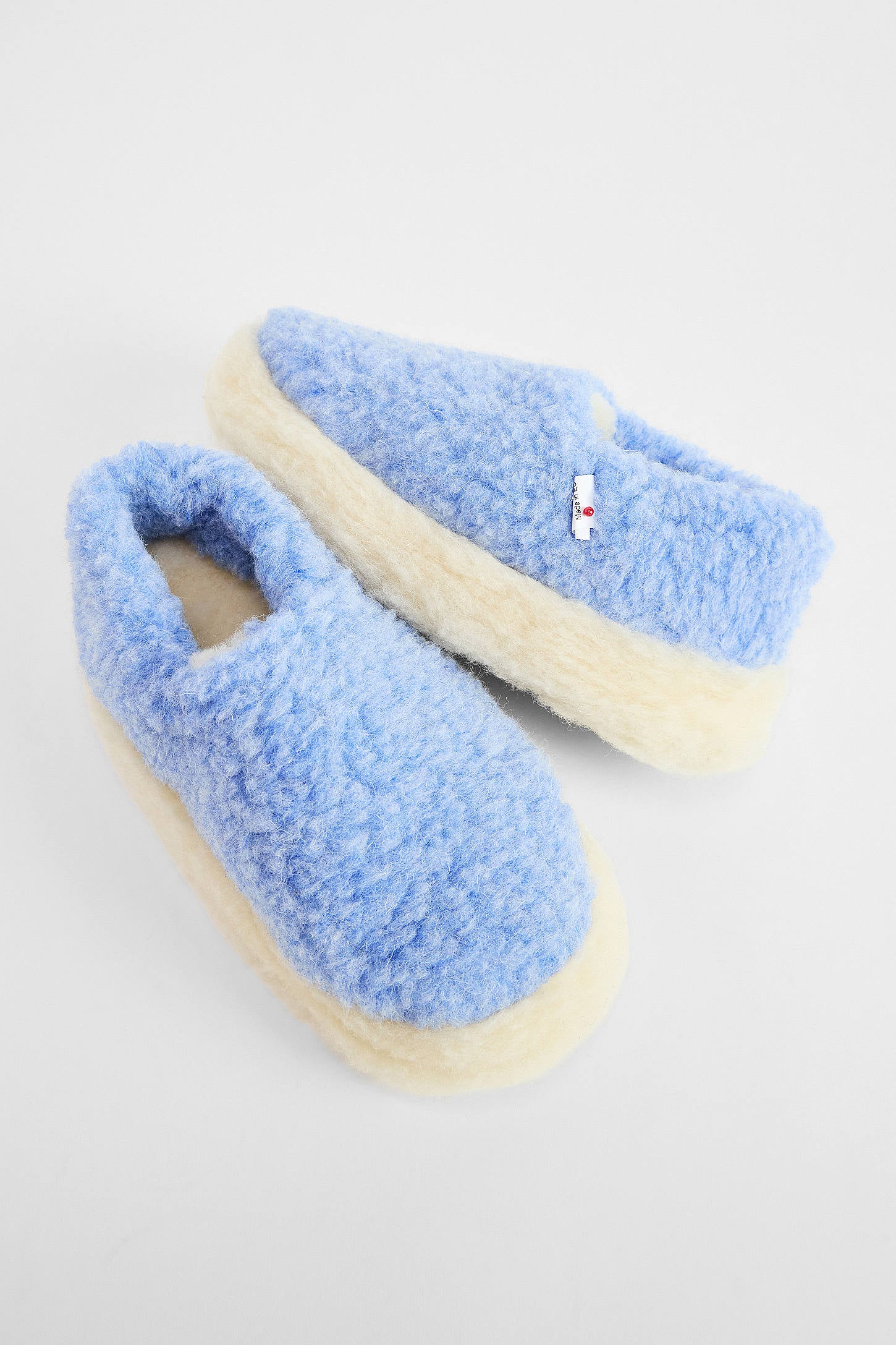 Baby Blue Wool - Sheep by the Sea Slippers
