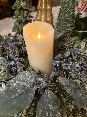 Frosted Forest Wreath/Candle Ring