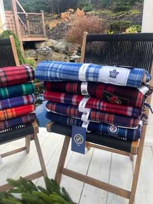 Toronto Maple Leafs NHL Tartan Blanket