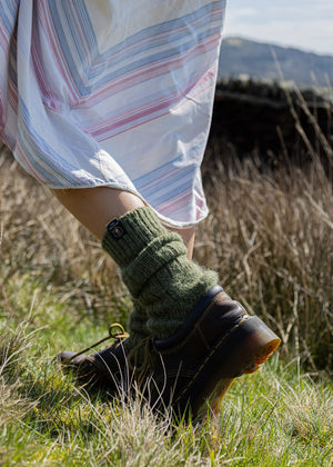 British Wool Boot Socks - Dark Apple