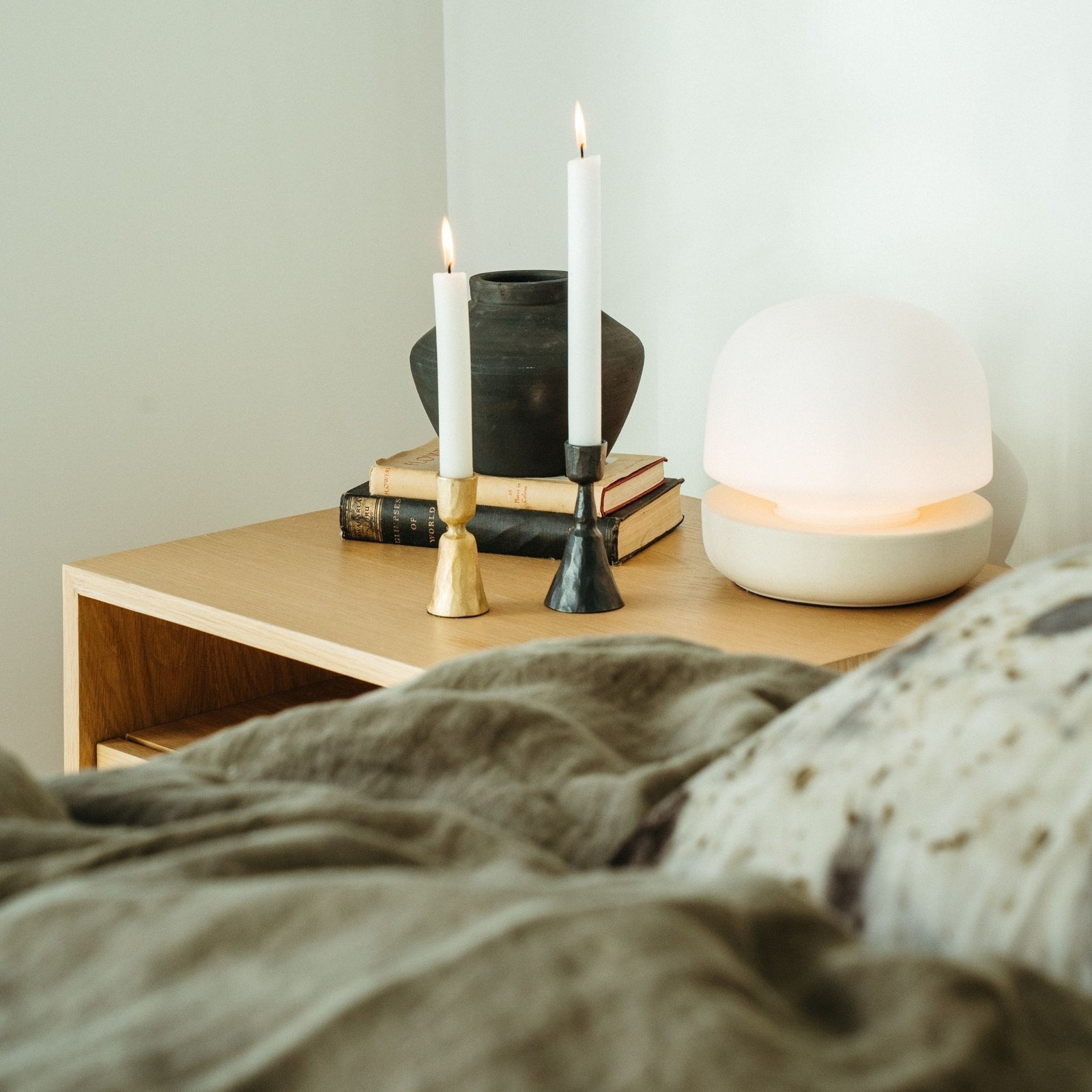 Zora Candlesticks - Gunmetal