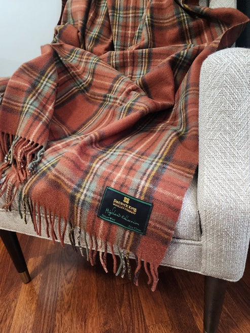 Royal Stewart Antique - Merino Wool Tartan Blanket