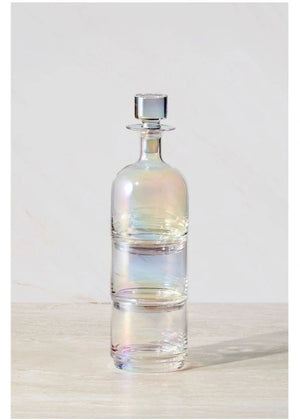 Iridescent Decanter and Glasses Set