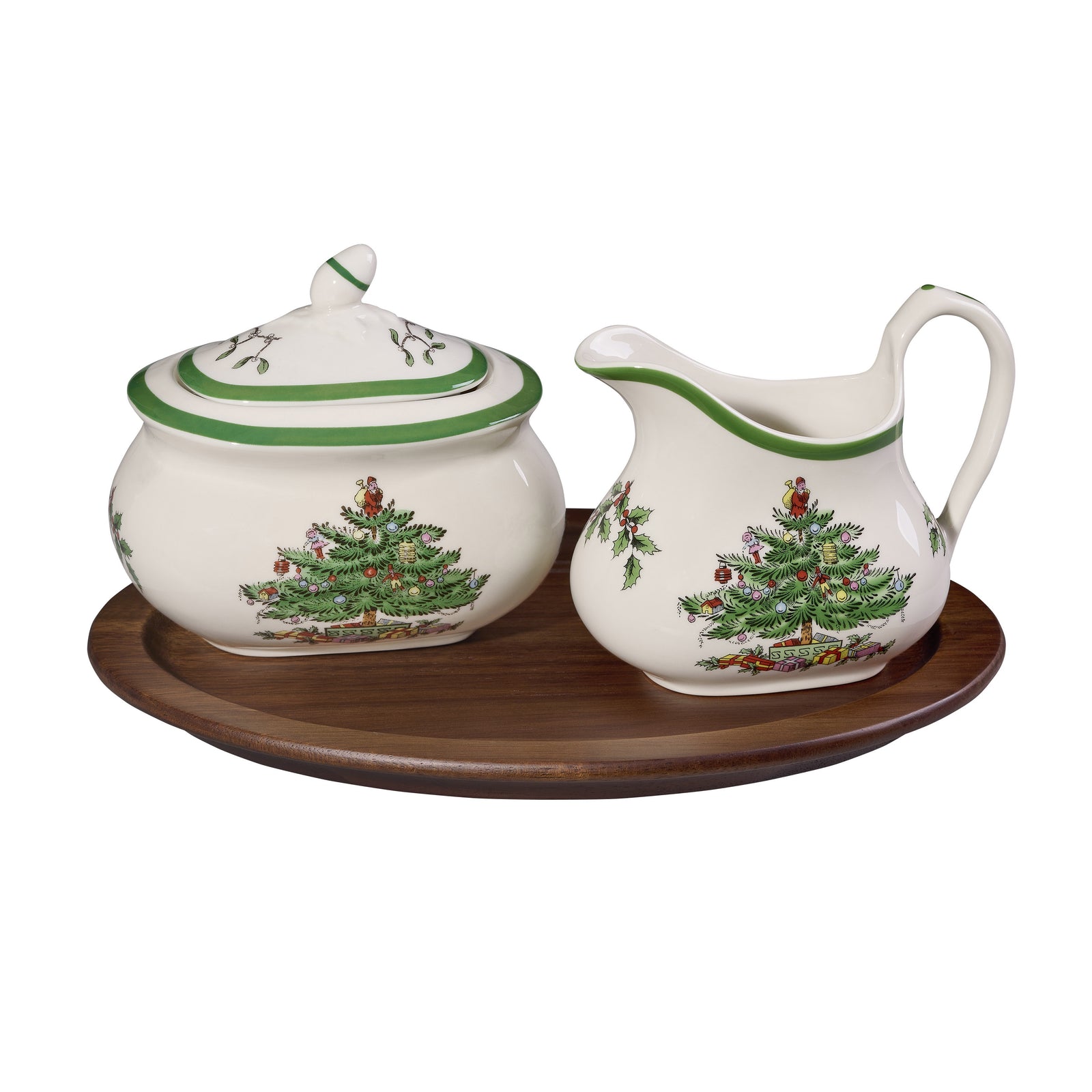 Spode 3pc Cream & Sugar Serving Set