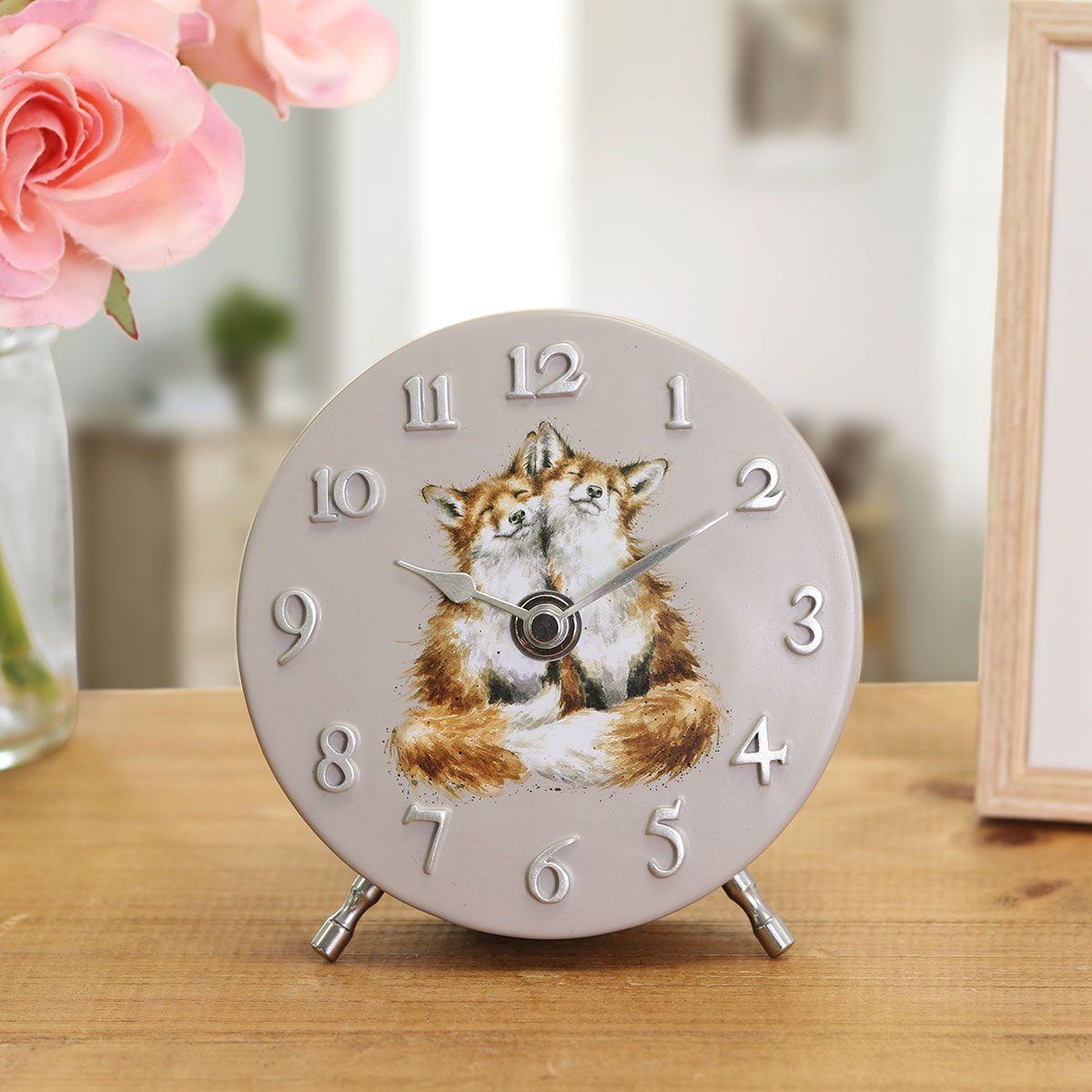 Wrendale "Foxes" Mantle Clock
