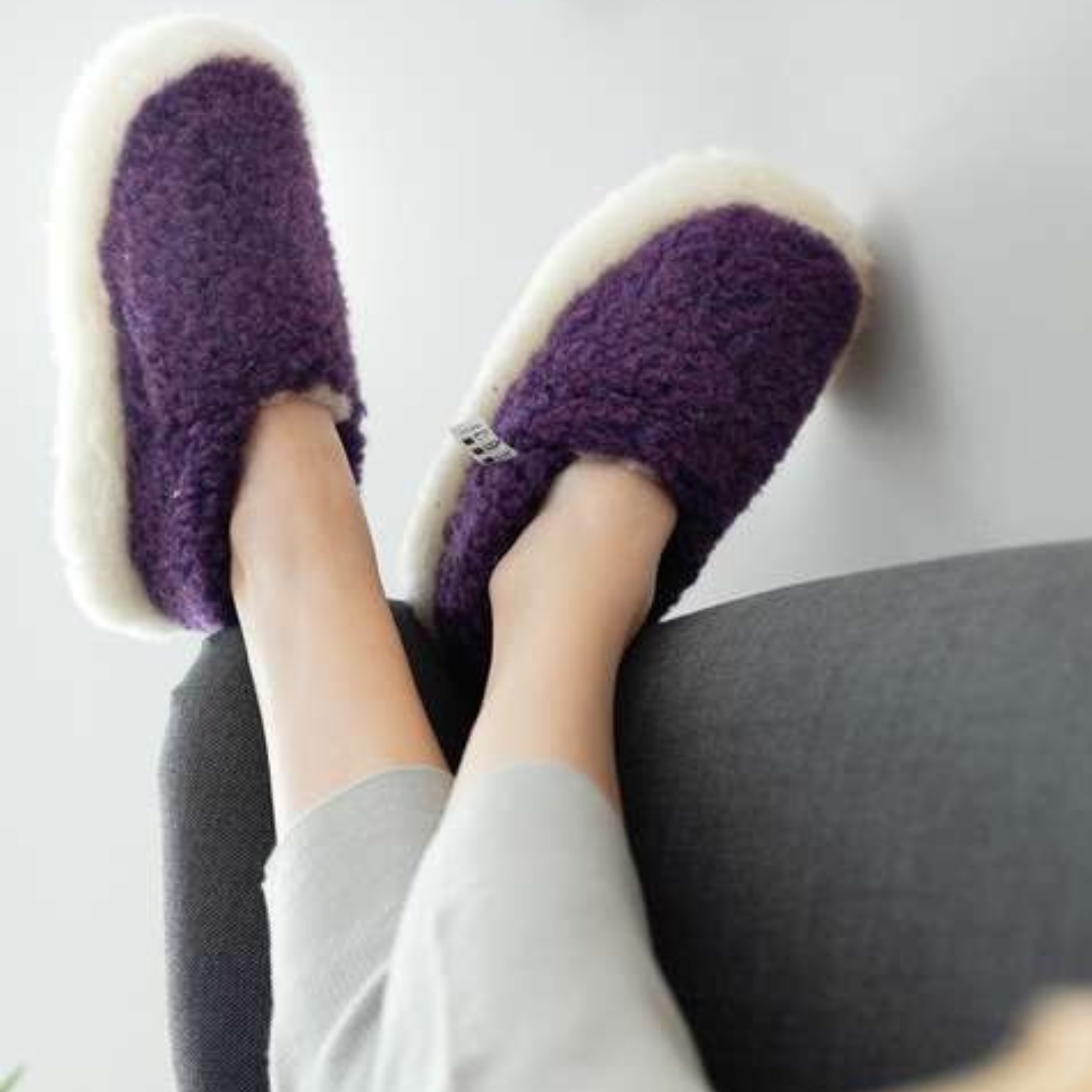 Violet Wool - Sheep by the Sea Slippers
