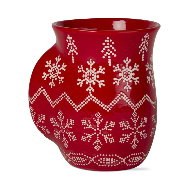 Red Sweater Handwarmer Mug