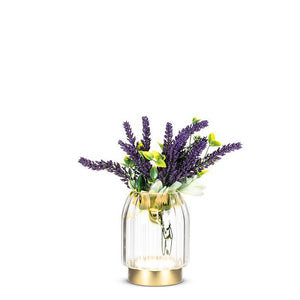 Gold & Glass LED Vase