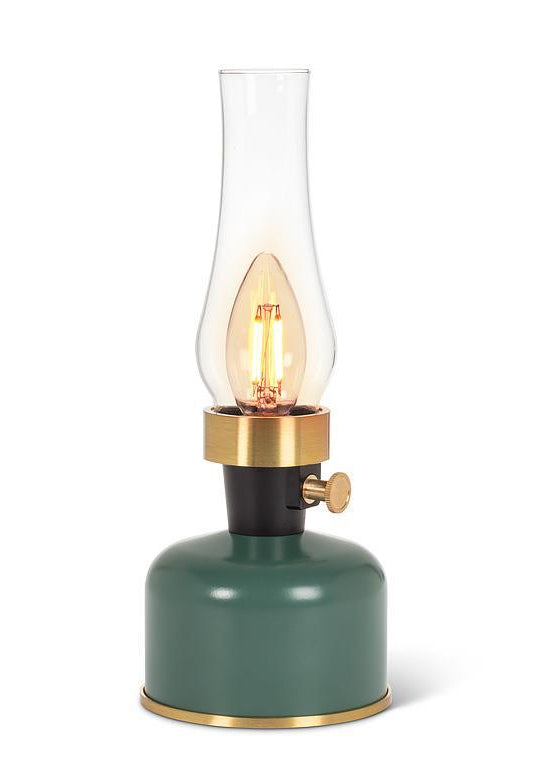 Green LED Hurricane Lamp