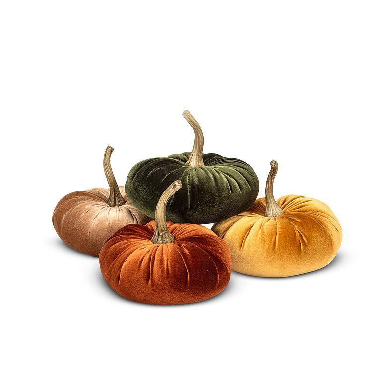 Mini Velour Pumpkin