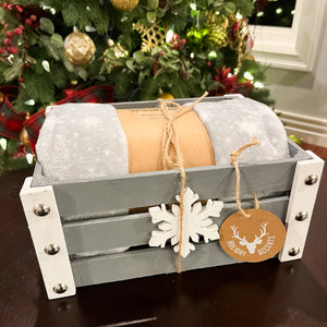 Winter Snowflake Throw Gift Set