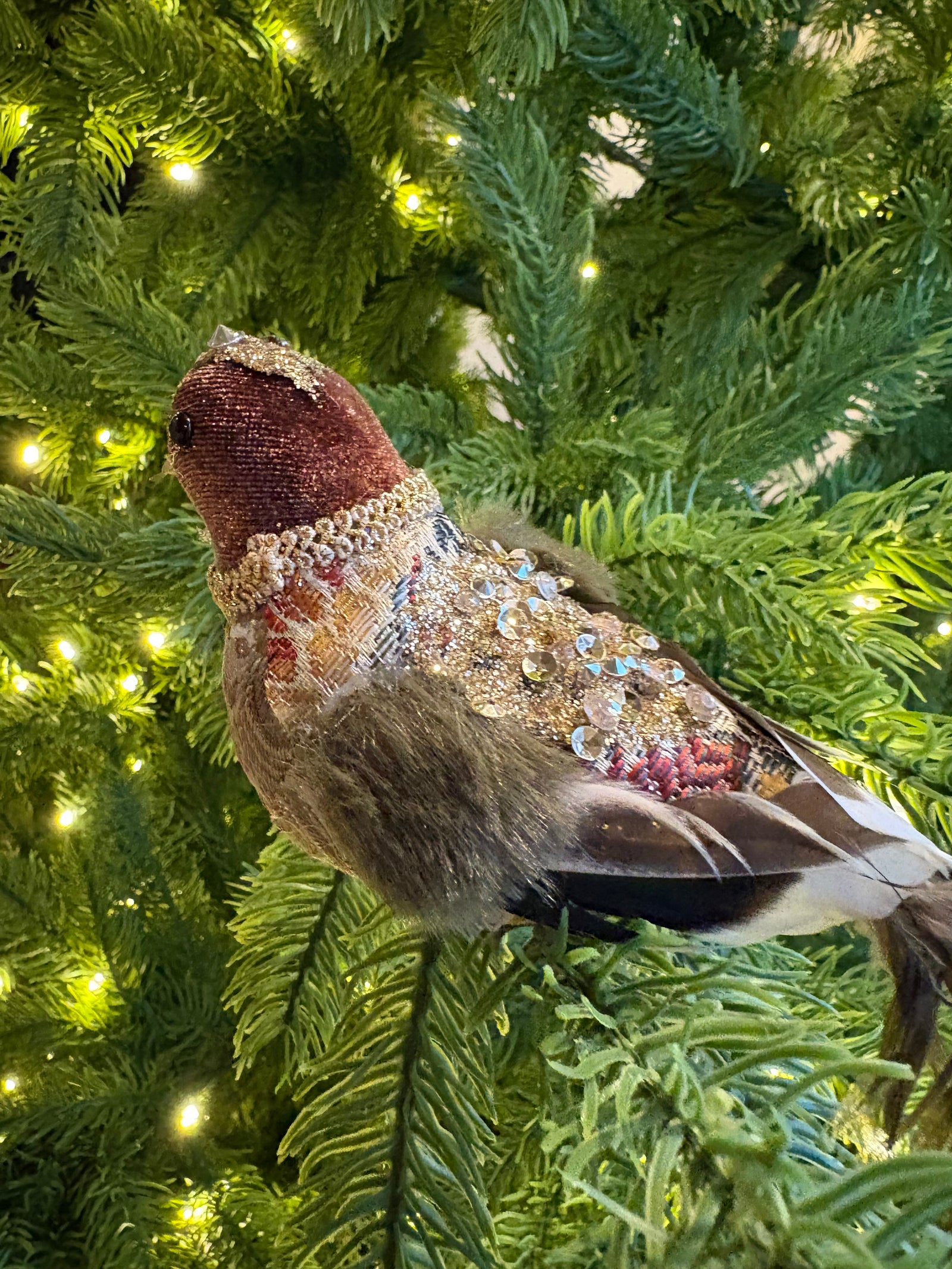 Gilded Songbird Clip Ornament