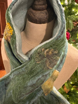 Winter Bloom  Muffler Scarf