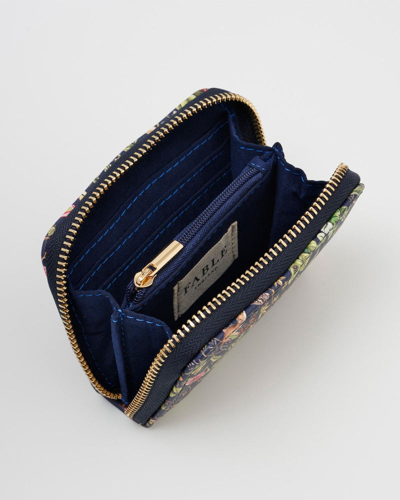 Wolf Garden Small Navy Zip Purse/Wallet