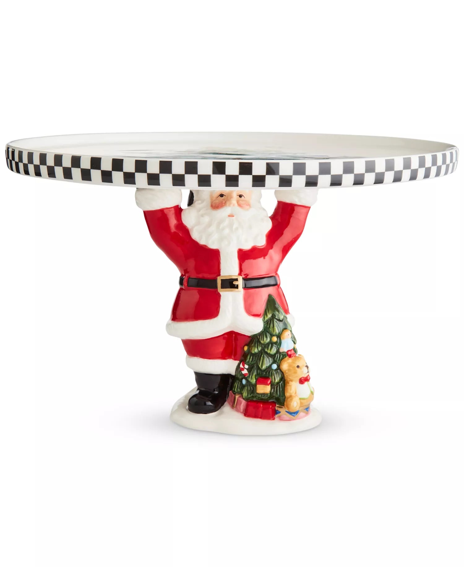 Santa's Treats Pedestal Serving Tray