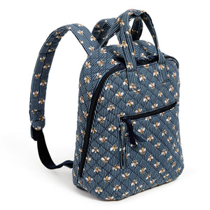 Mini Tote Pack - Navy Bees