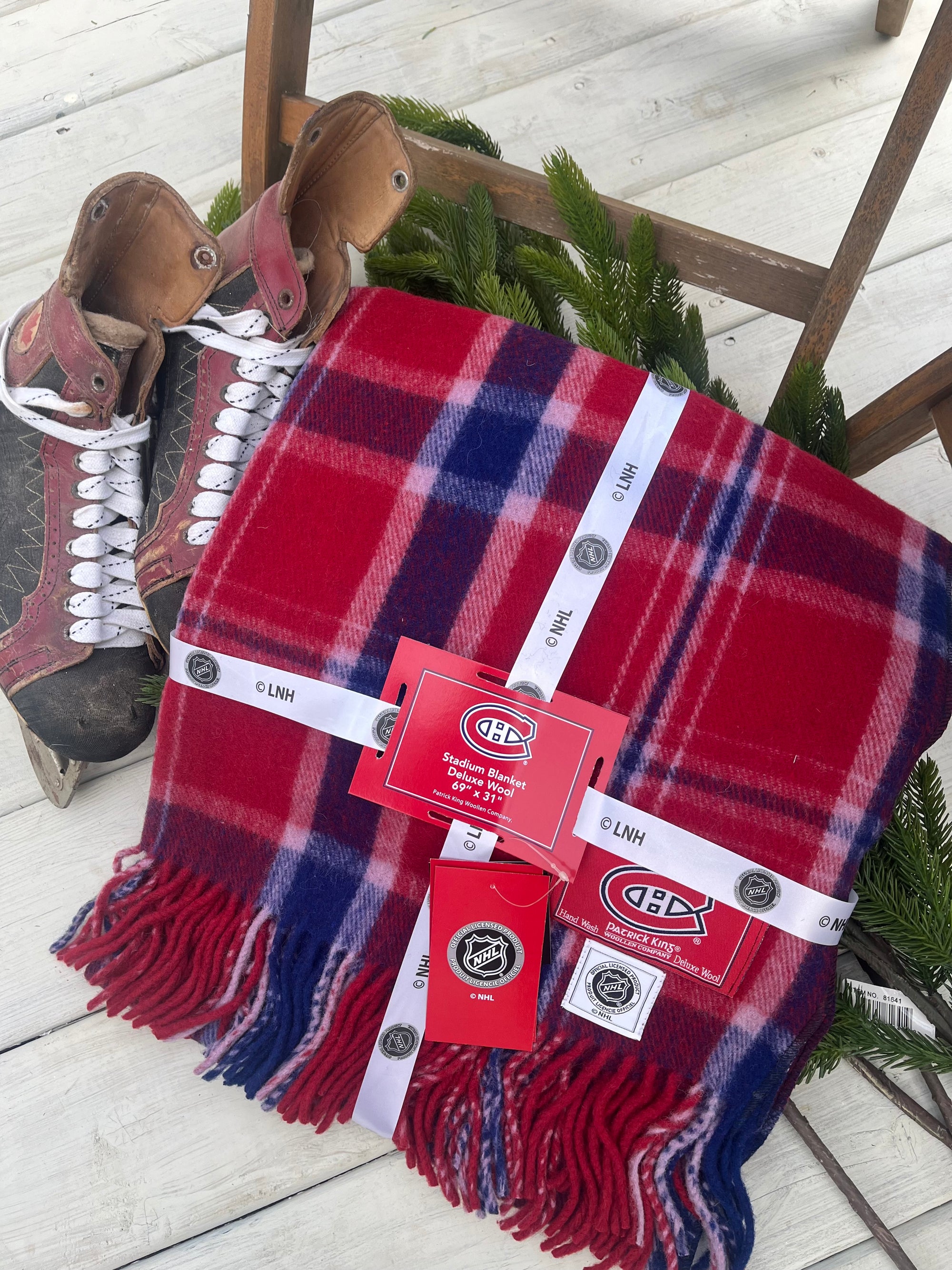 Montreal Canadiens NHL Tartan Blanket