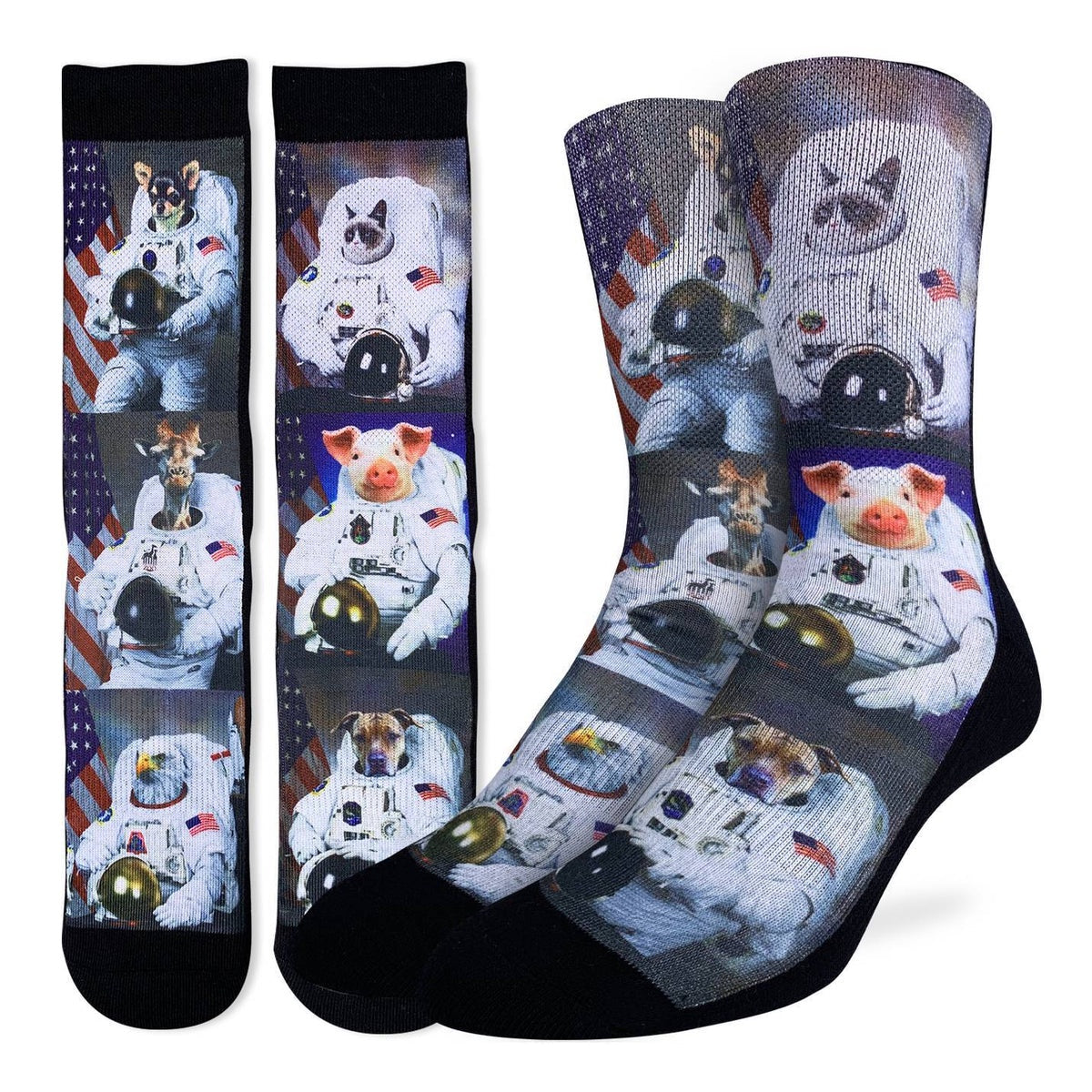 Animal Astronauts Socks (Size 8-13)