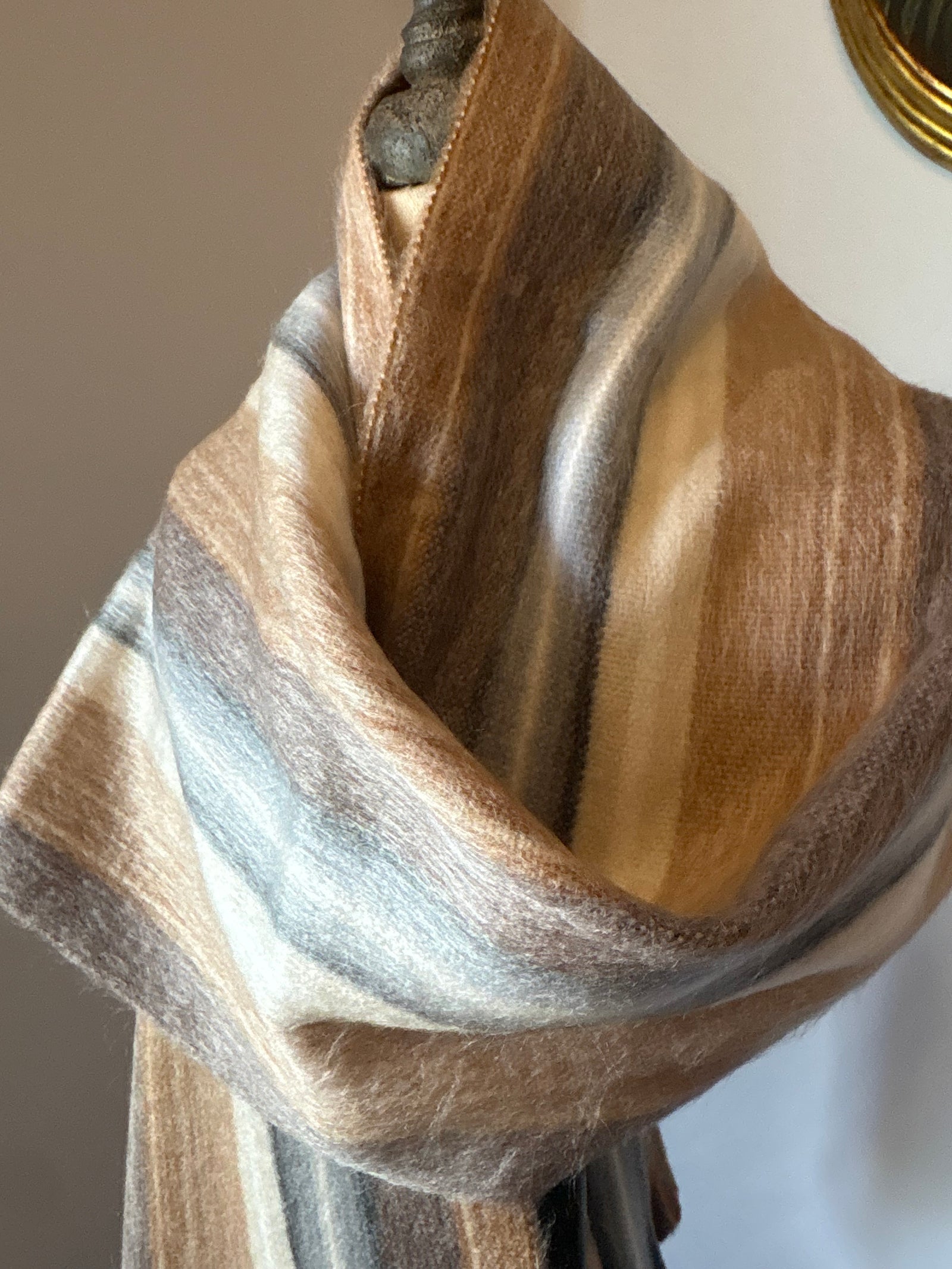 Ultra Soft Alpaca Scarf - Mushroom