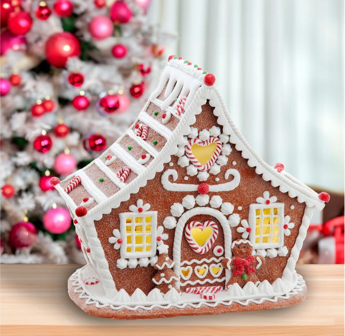 LED Gingerbread House