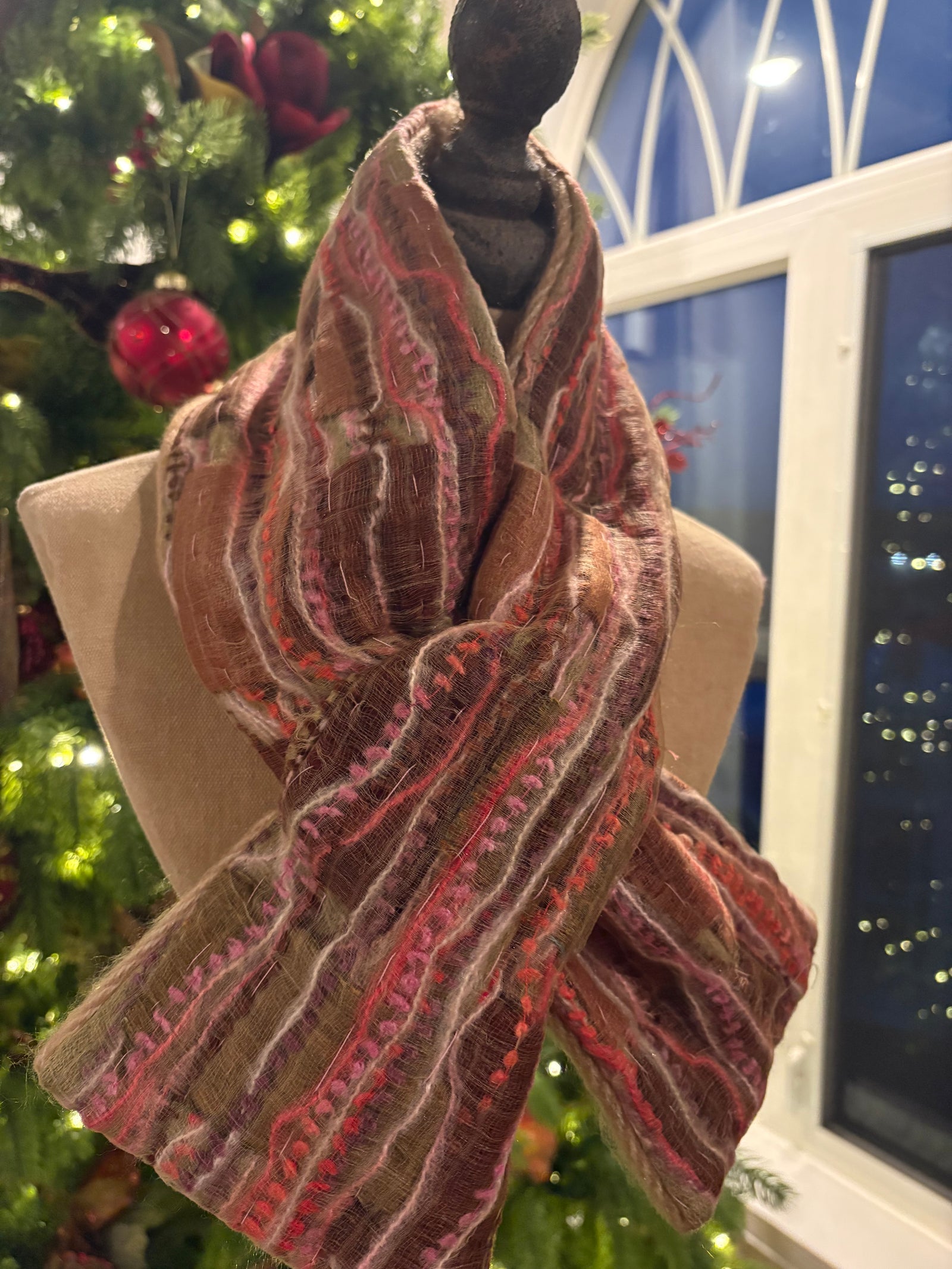 Frosted Auburn Muffler Scarf
