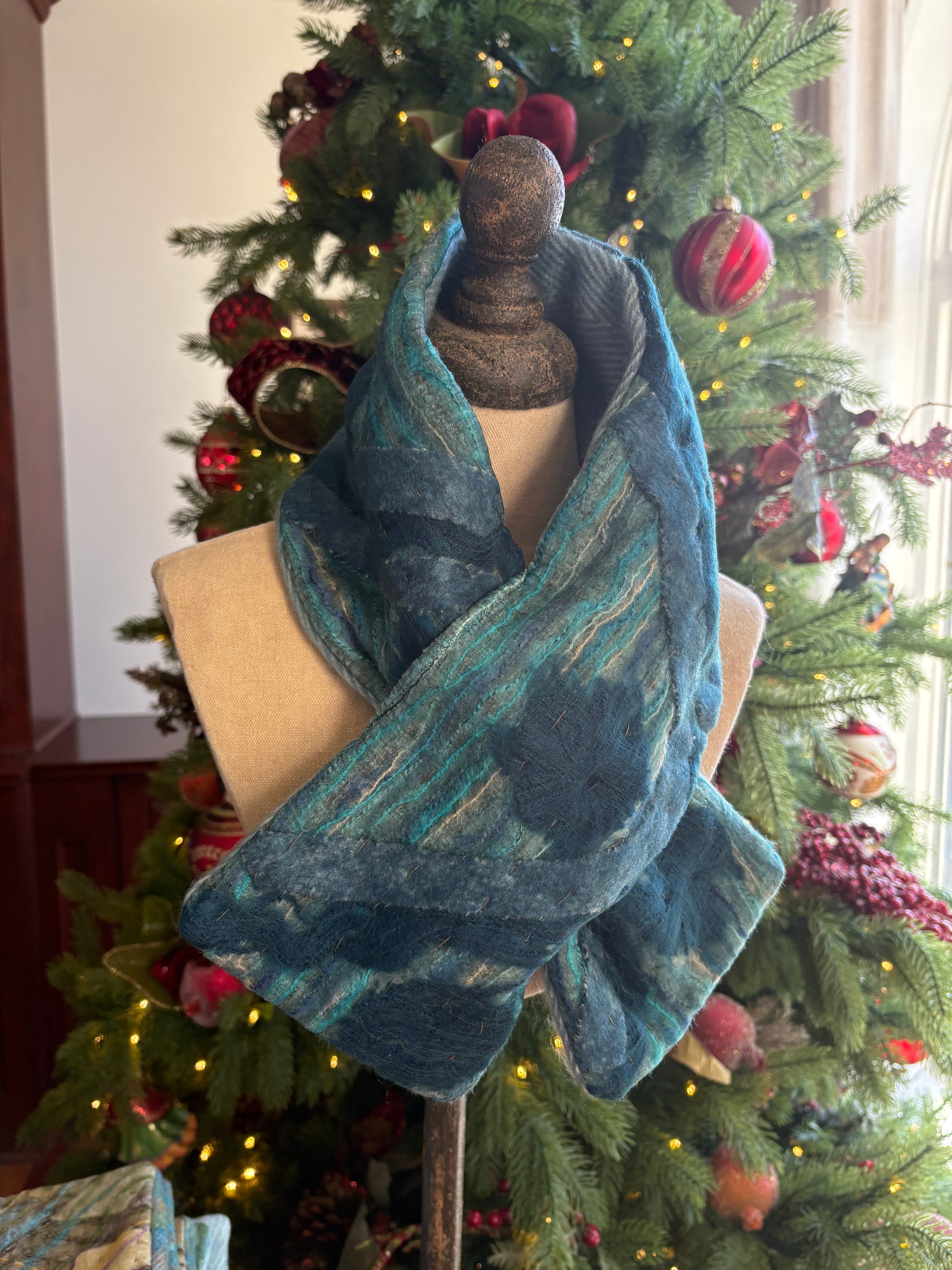 Silken Winterblue Muffler Scarf