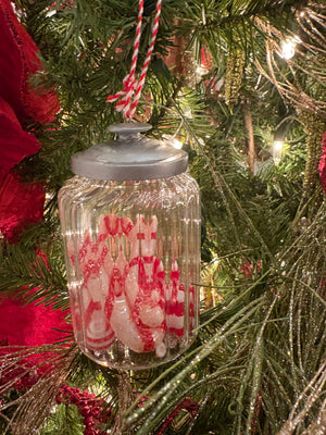Peppermint Candy Jar Ornament