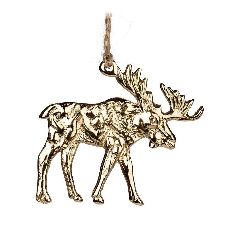Golden Moose Ornament