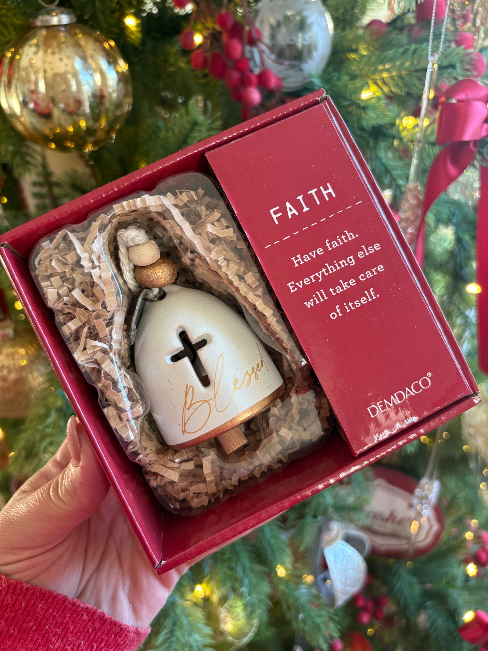 Mini Inspired Holiday Bell - Faith