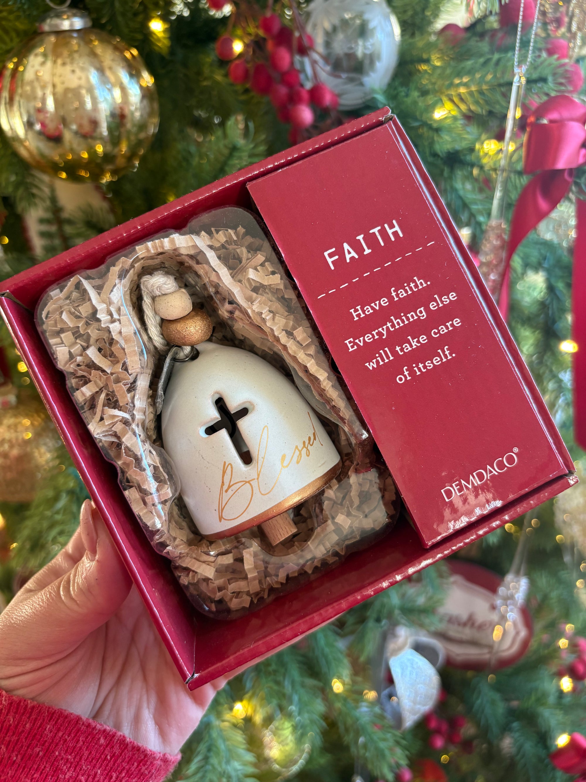 Mini Inspired Holiday Bell - Faith