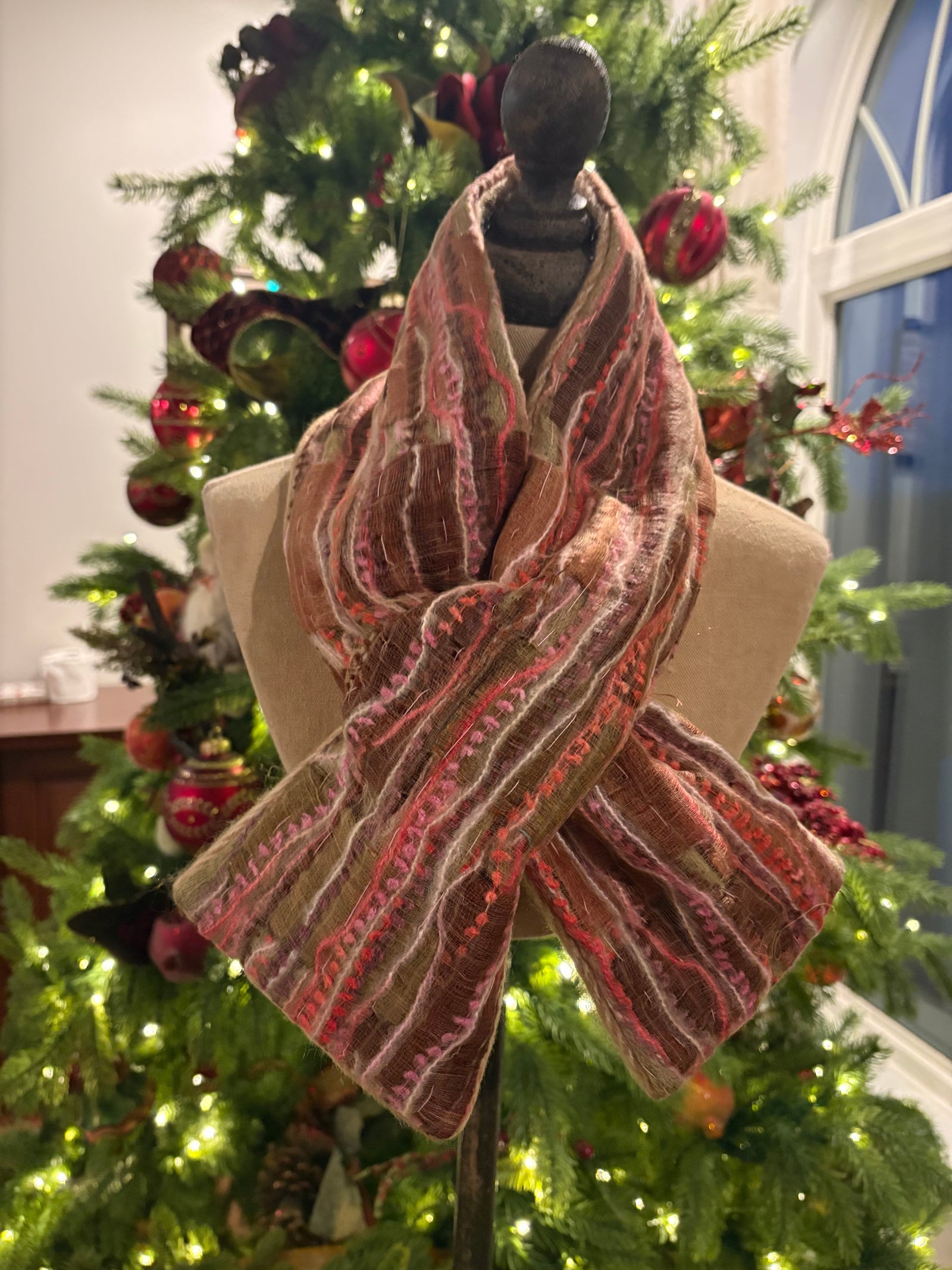 Frosted Auburn Muffler Scarf