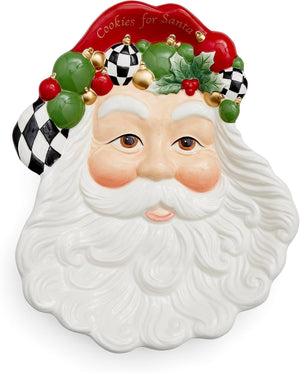 Spode Cookies for Santa Plate – Festive Santa Serving Platter
