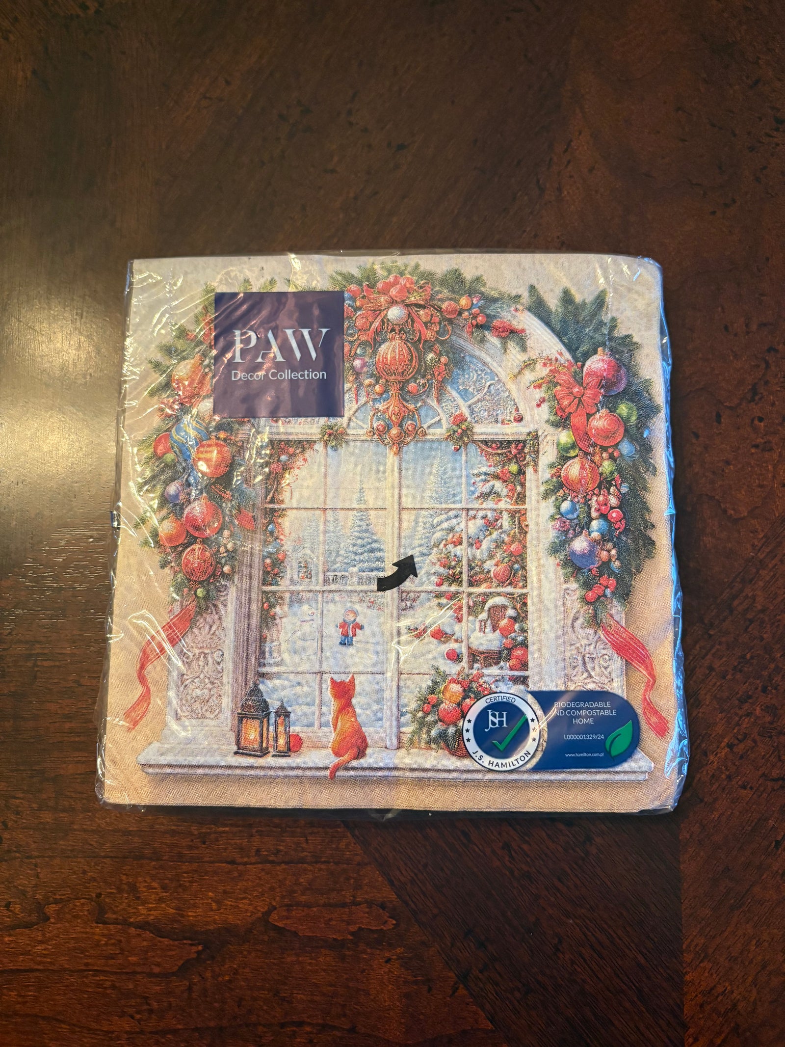 Christmas Window Wonder Paper Napkins