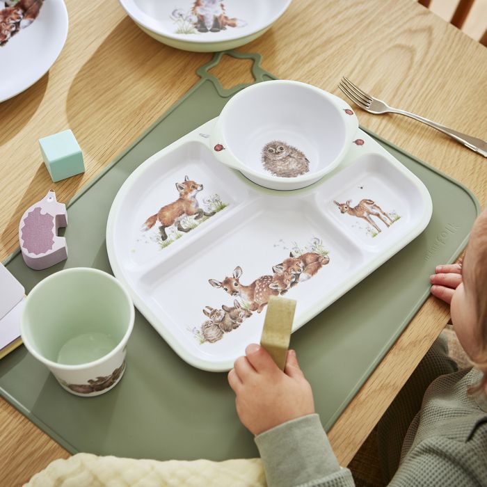 Little Wren Divided Plate and Bowl Set - Little Wren Collection