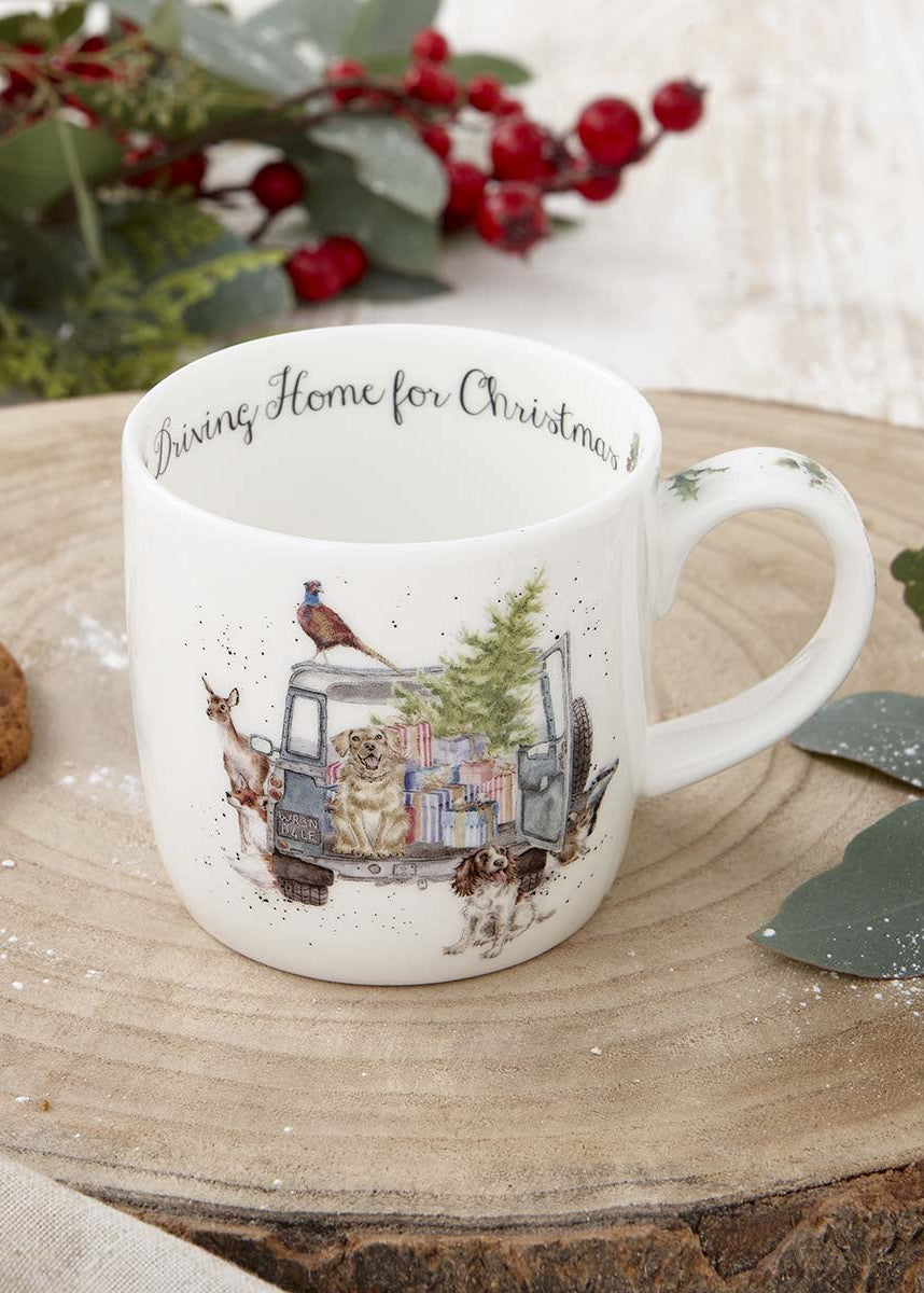 Driving Home for Christmas - Wrendale - 11oz Mug