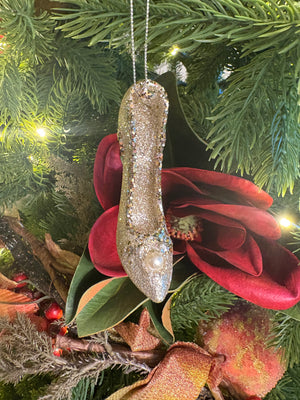 Gilded Cinderella Stiletto Ornament