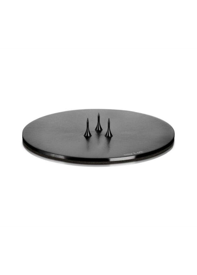 Matte Black Candle Plate