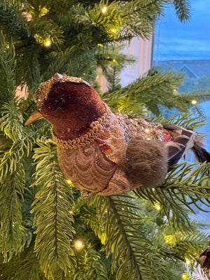 Gilded Songbird Clip Ornament