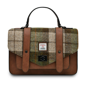 The Large Satchel - Chestnut Tartan