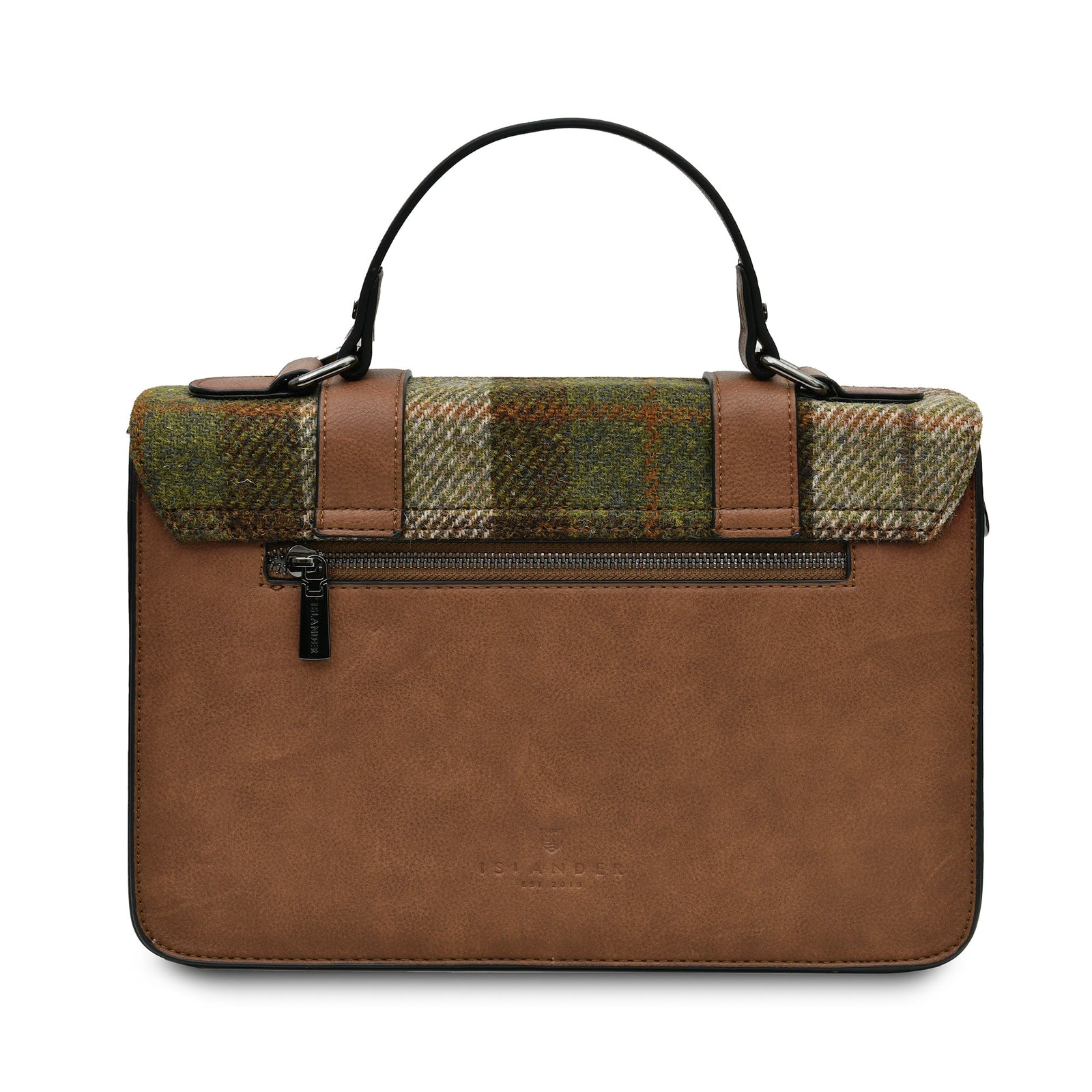 The Large Satchel - Chestnut Tartan