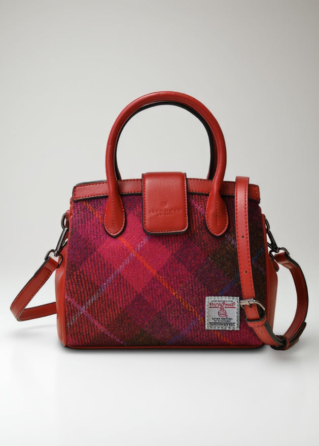 The Mini Tiree Tote - Fuchsia Tartan