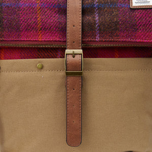 Canvas Backpack - Fuchsia Tartan