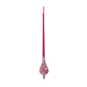 Iridescent Red Drop Ornament