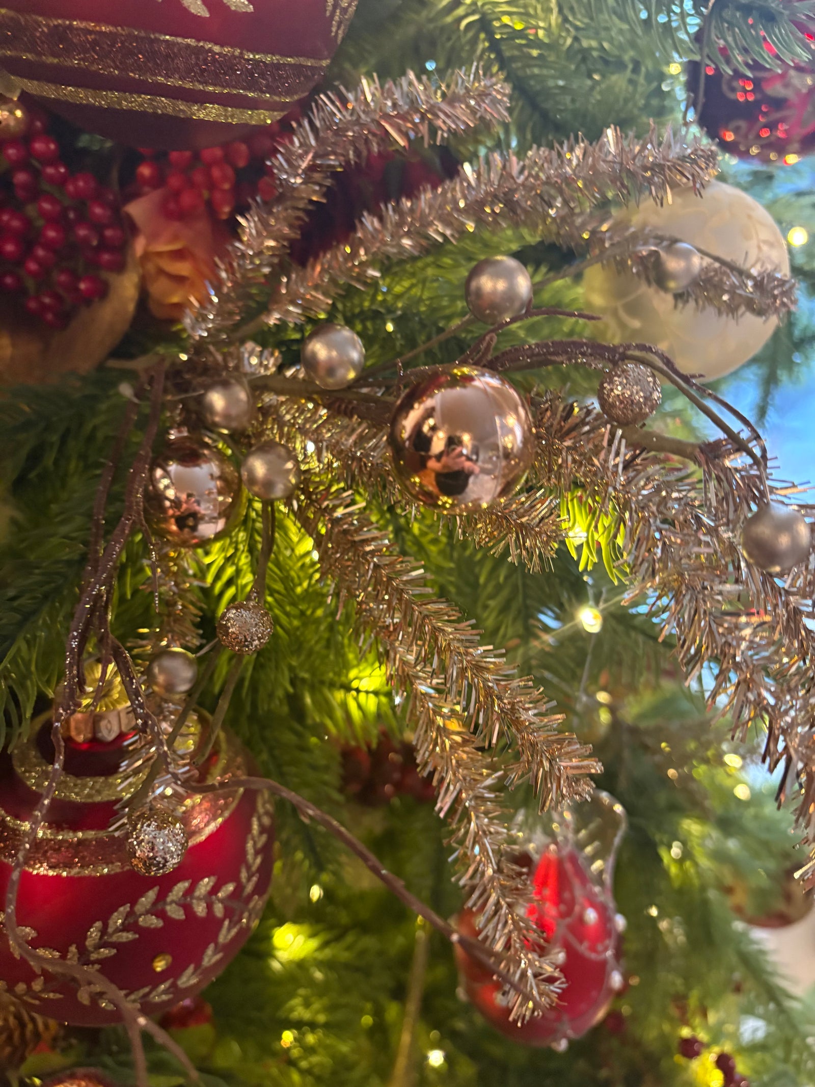 Vintage Tinsel Spray