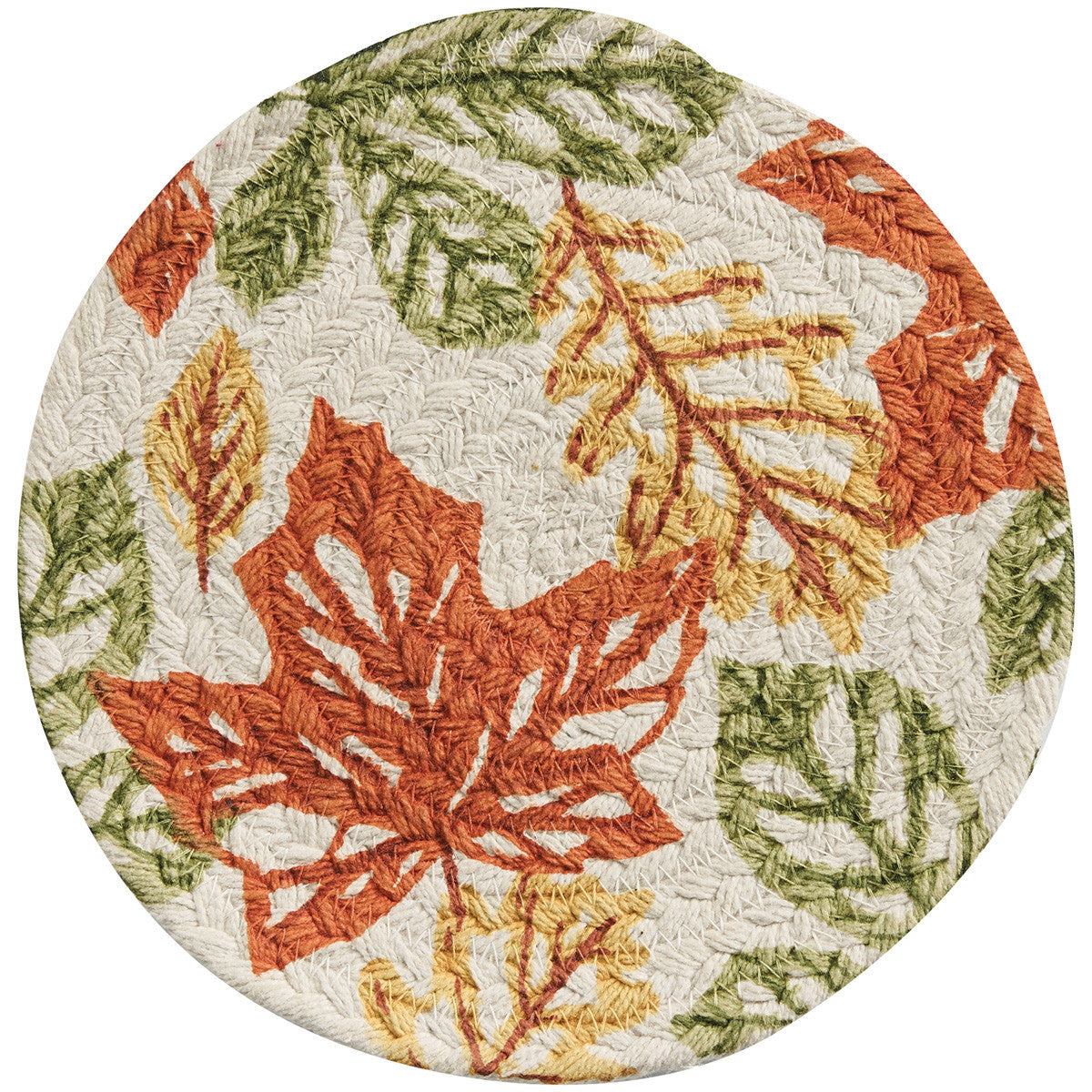 Fall Leaves Braided Trivet