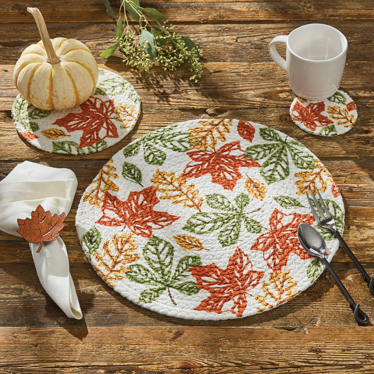 Fall Leaves Braided Placemat