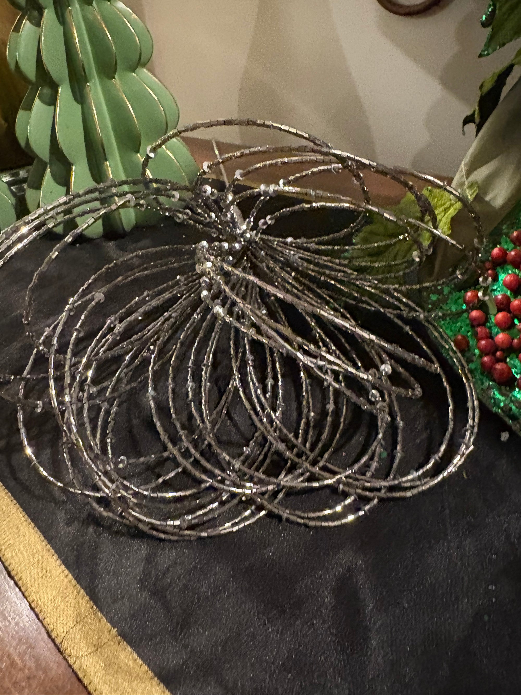 Silver Shimmer Burst Ornament