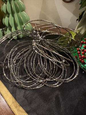 Silver Shimmer Burst Ornament